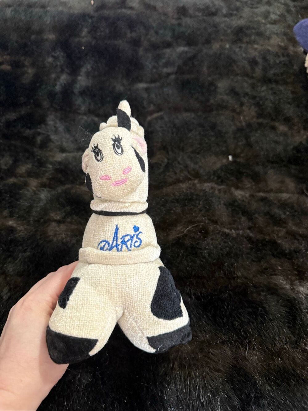 EIFFEL TOWER PLUSH PARIS TRAVEL SOUVENIR COW STUFFED  FRANCE